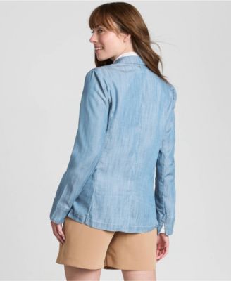 Women's Indigo TENCEL Fiber Relaxed Blazer