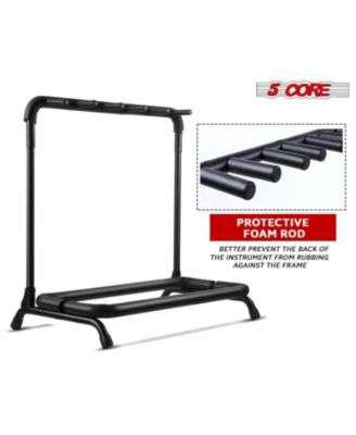 Guitar Rack Stand Heavy Duty 5 Guitars Holder Universal Multi Storage for Band Stage Acoustic Electric and Bass Soporte Para Guitarra- GRack 5N1 OVAL