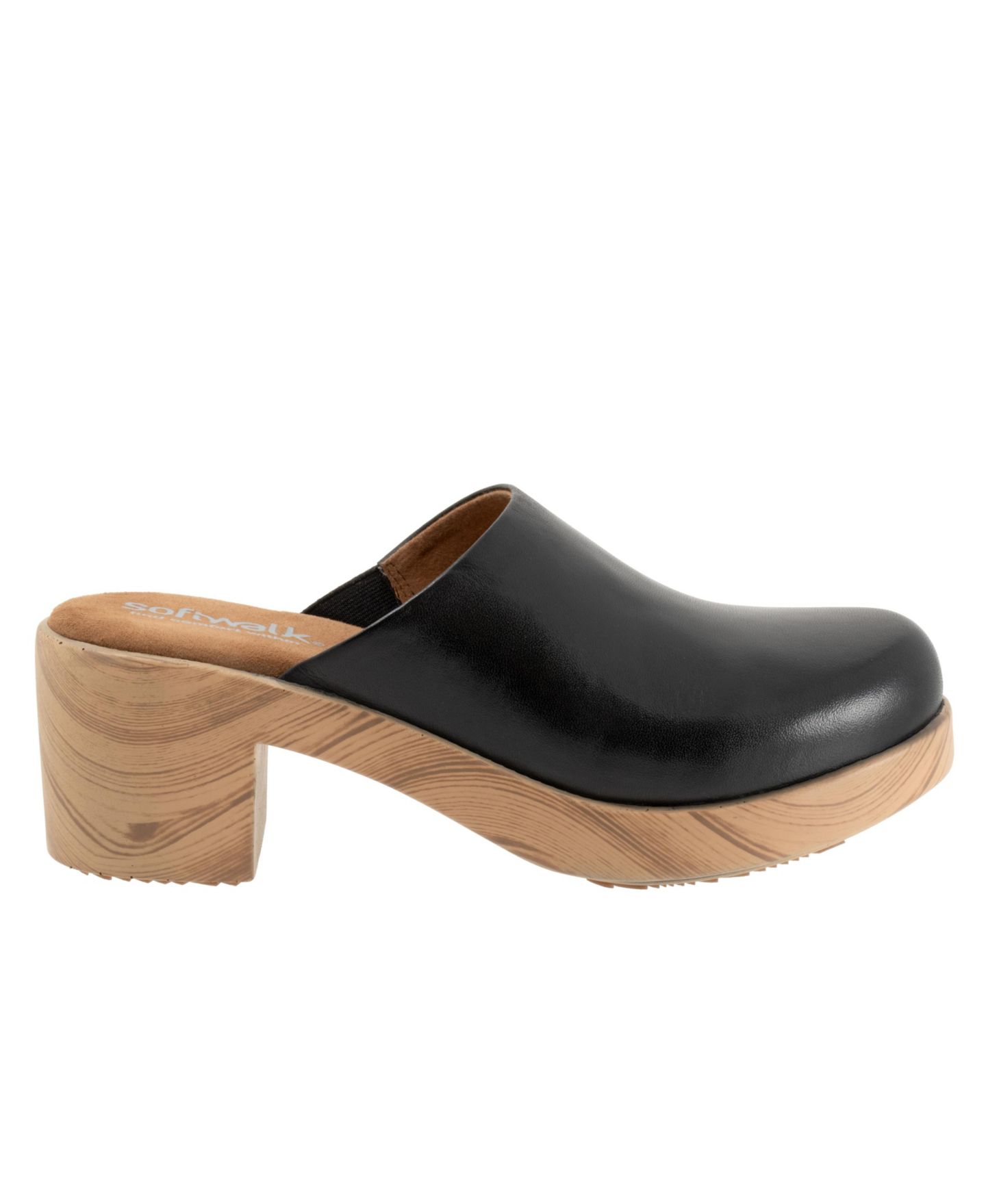 Женские сабо SoftWalk Felida Clog, цвет: Чёрный, вариант 1 — фото 3