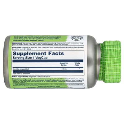 True Herbs  Olive Leaf  410 mg  -  100 VegCaps
