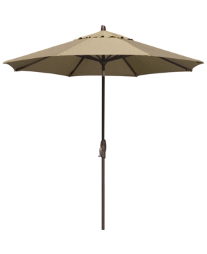 Patio Umbrella Outdoor Bronze 9' Auto-Tilt Quick Ship