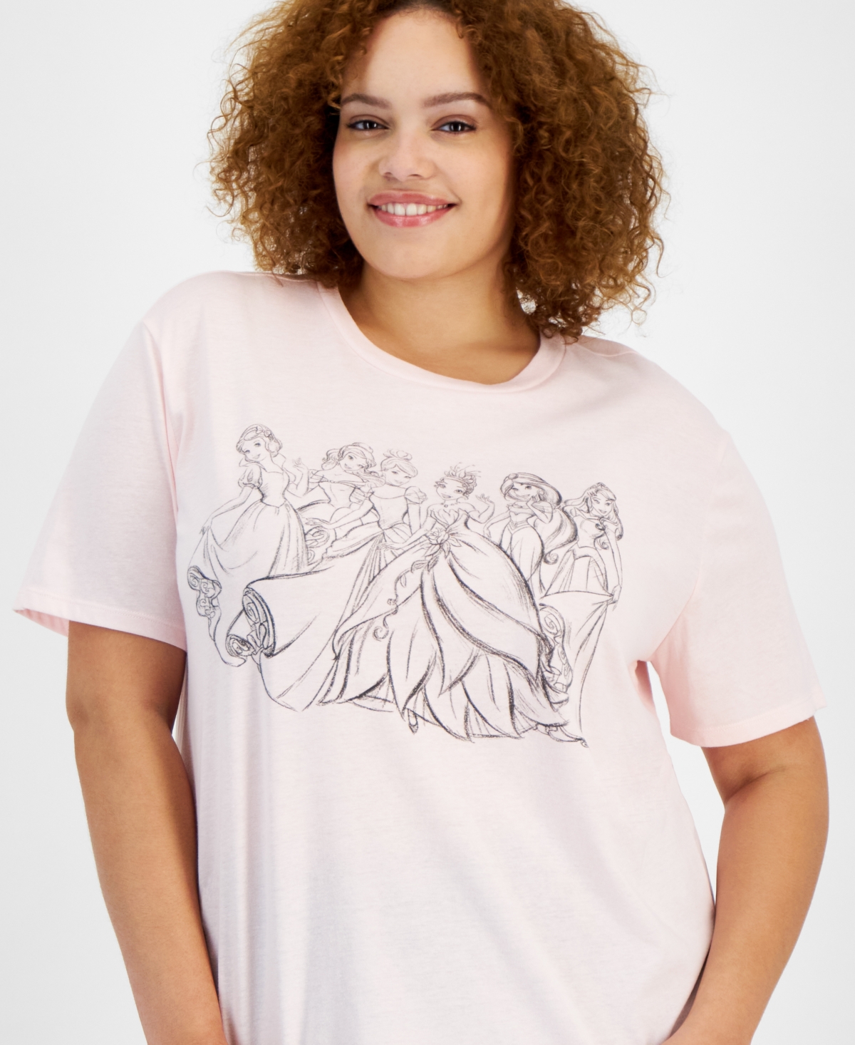 Disney Trendy Plus Size Princesses Short-Sleeve T-Shirt