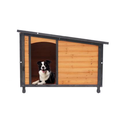 Premium XL Indoor/Outdoor Solid Wood Dog Villa