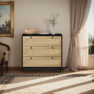 Rattan Dresser with Woven Drawers | Ample Storage Space | Durable & Stylish