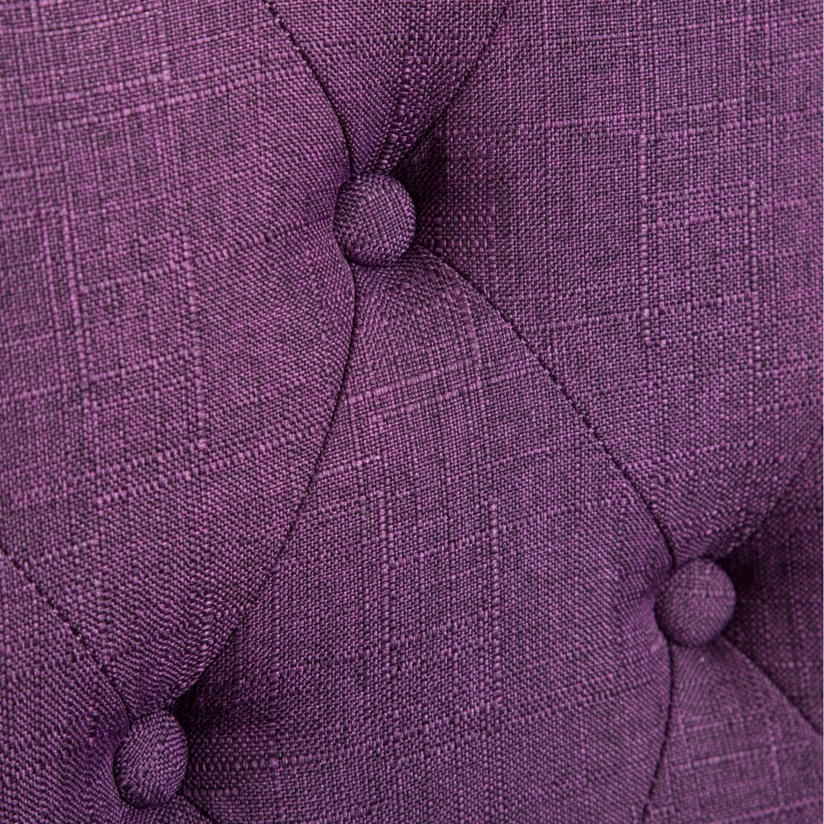 Simplie Fun Solid Wood Tufted Parsons Dining Chair, Set of 2, Purple