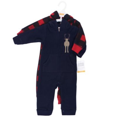 Baby Boys Hudson Plush Fleece All-in-One Playwear