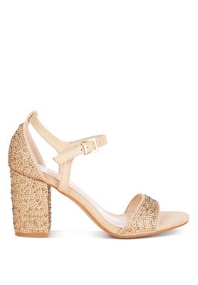 Rag and Co Womens Navoli Rhinestones Embellished Sandals