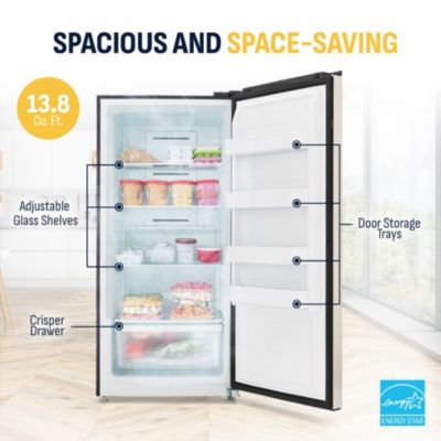 Upright Freezer, 13.8 Cu. Ft. - Stainless Steel