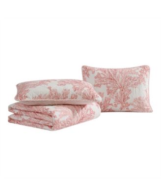 Coral Garden Reversible 2 Piece Quilt Set, Twin