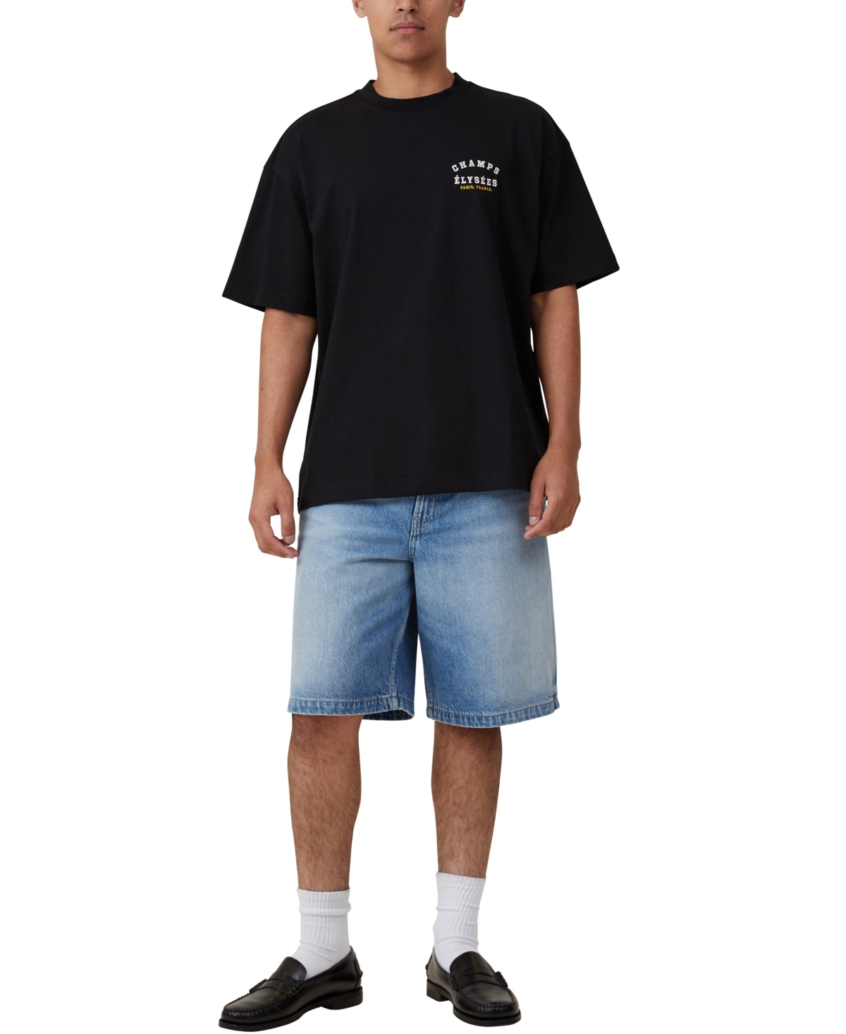 COTTON ON MEN'S BOX FIT TEXT T-SHIRT 