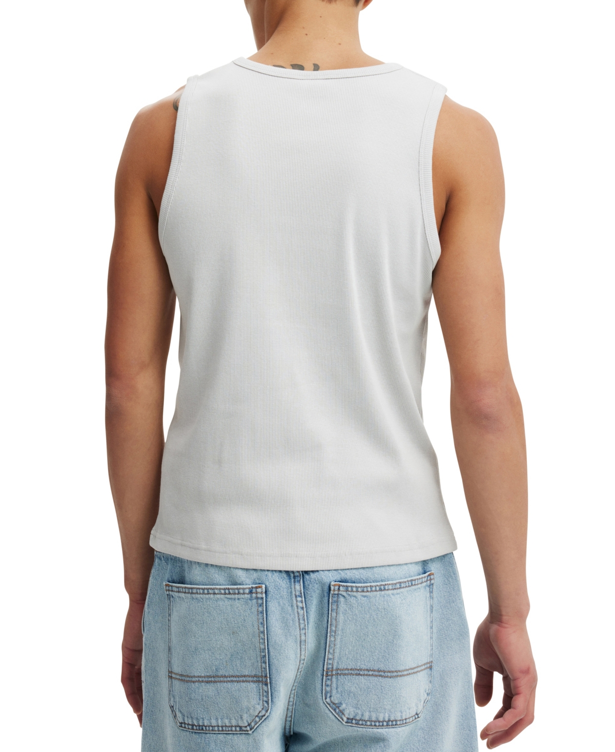 Cotton On Men's Graphic Rib Tank