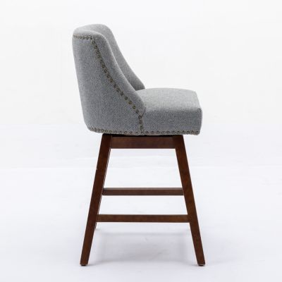 Streamdale Ergonomic Swivel Chair with Curved Back and Cushioned Seat