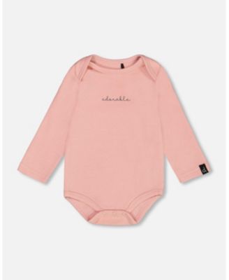 Deux Par Deux Onesie & Overall Set - printed apples