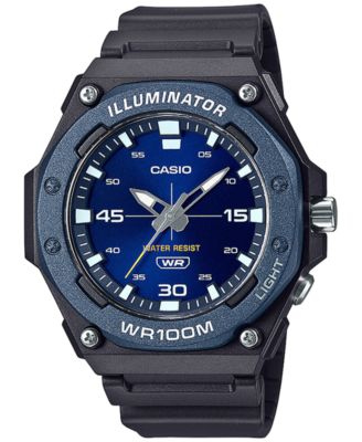 Casio - Men's Blue Resin Strap Watch 48mm