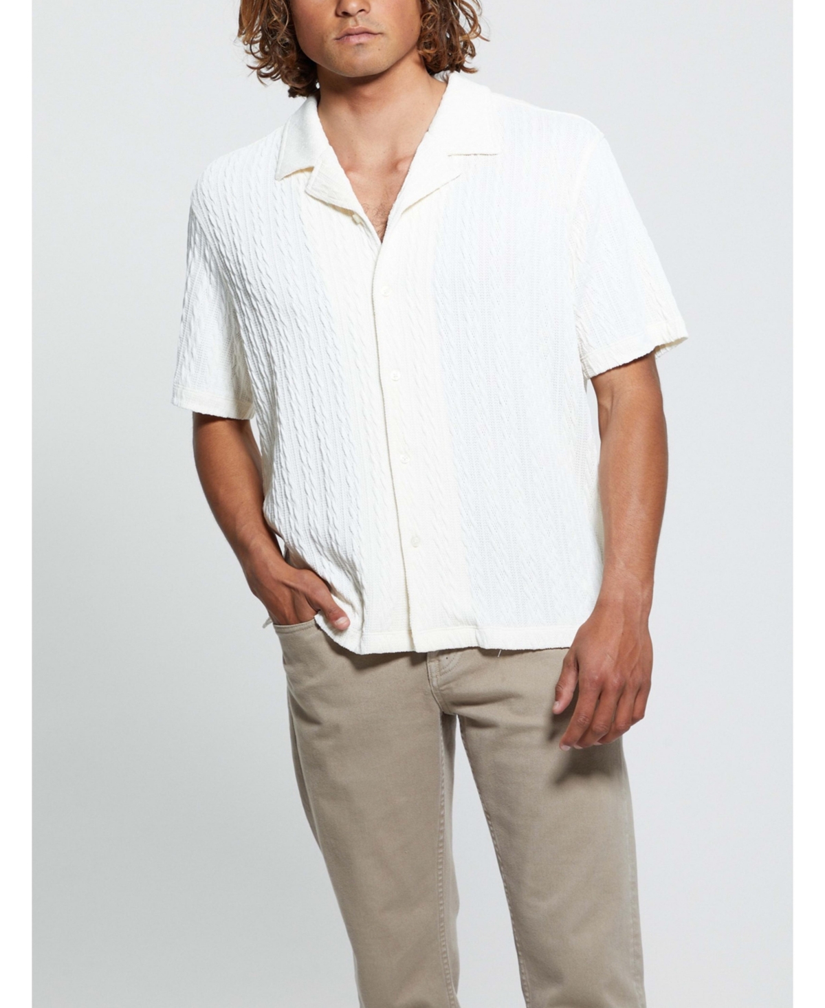 Men's Colton Knit Shirt - Pearl white