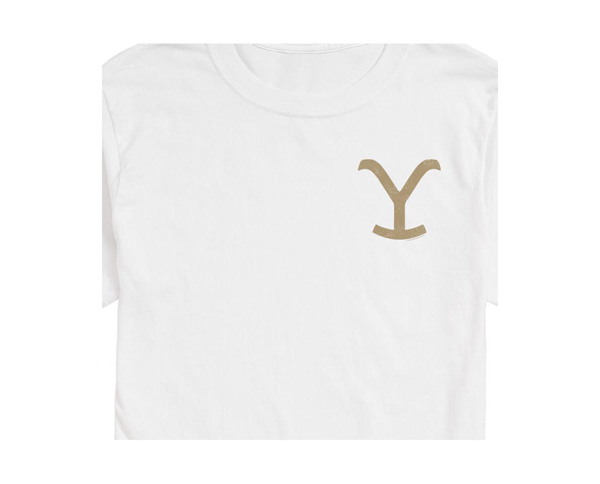 Airwaves Hybrid Apparel Yellowstone Logo Mens Short Sleeve Tee In Red
