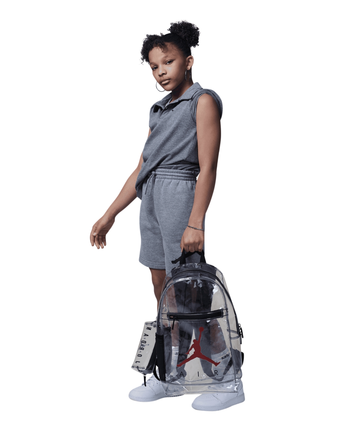 Jordan Kid's Clear Backpack Accessories In Clear
