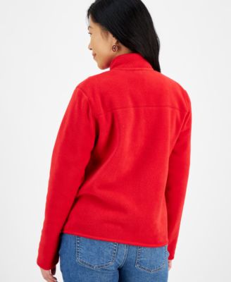 Petite Polar Fleece Zip-Front Jacket, Created for Macy's