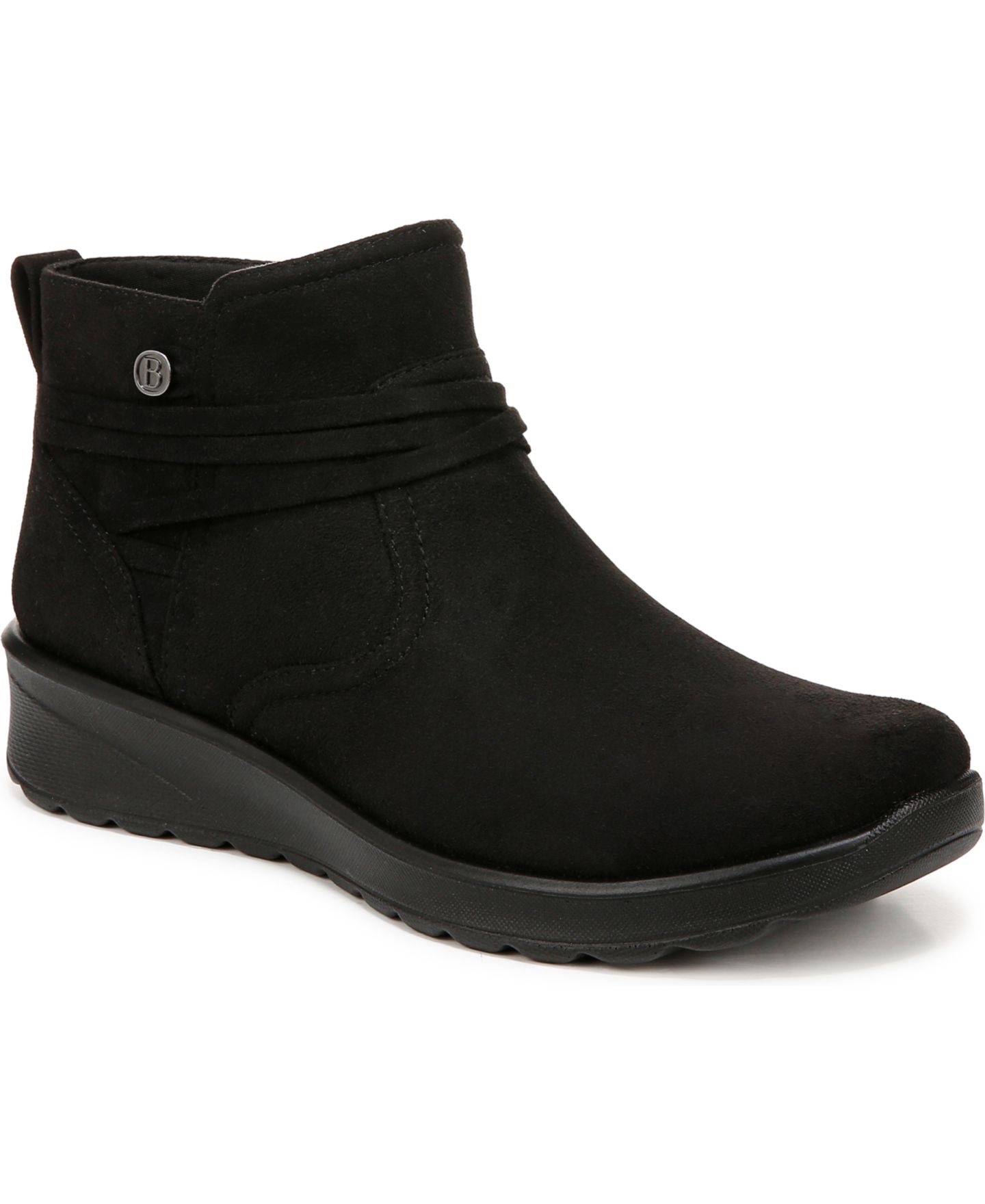 Женские ботинки LifeStride Guest Washable Round Toe Booties, цвет: Чёрный — фото 1