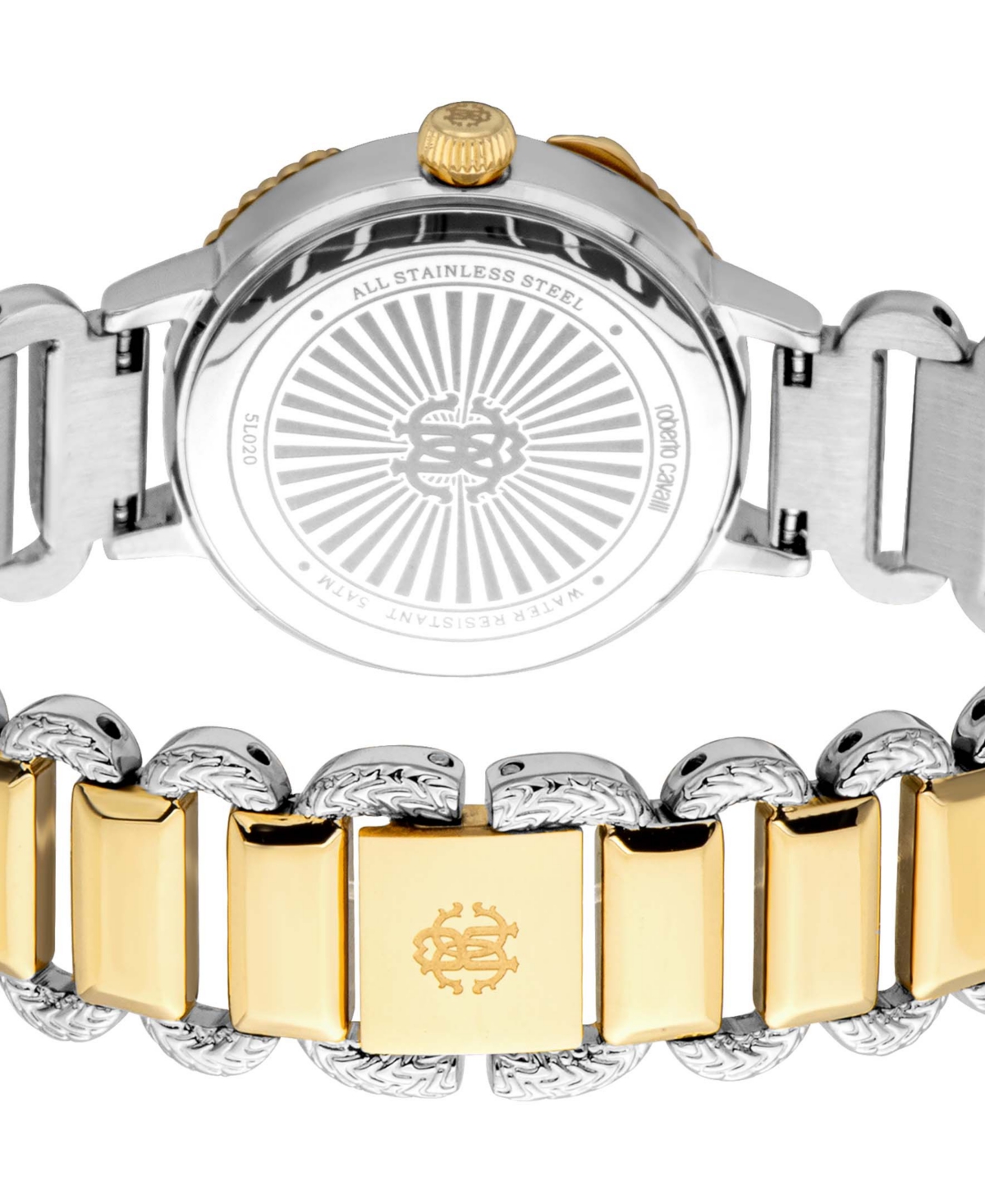 ROBERTO CAVALLI WOMEN'S QUARTZ TWO-TONE STAINLESS STEEL WATCH 30MM 