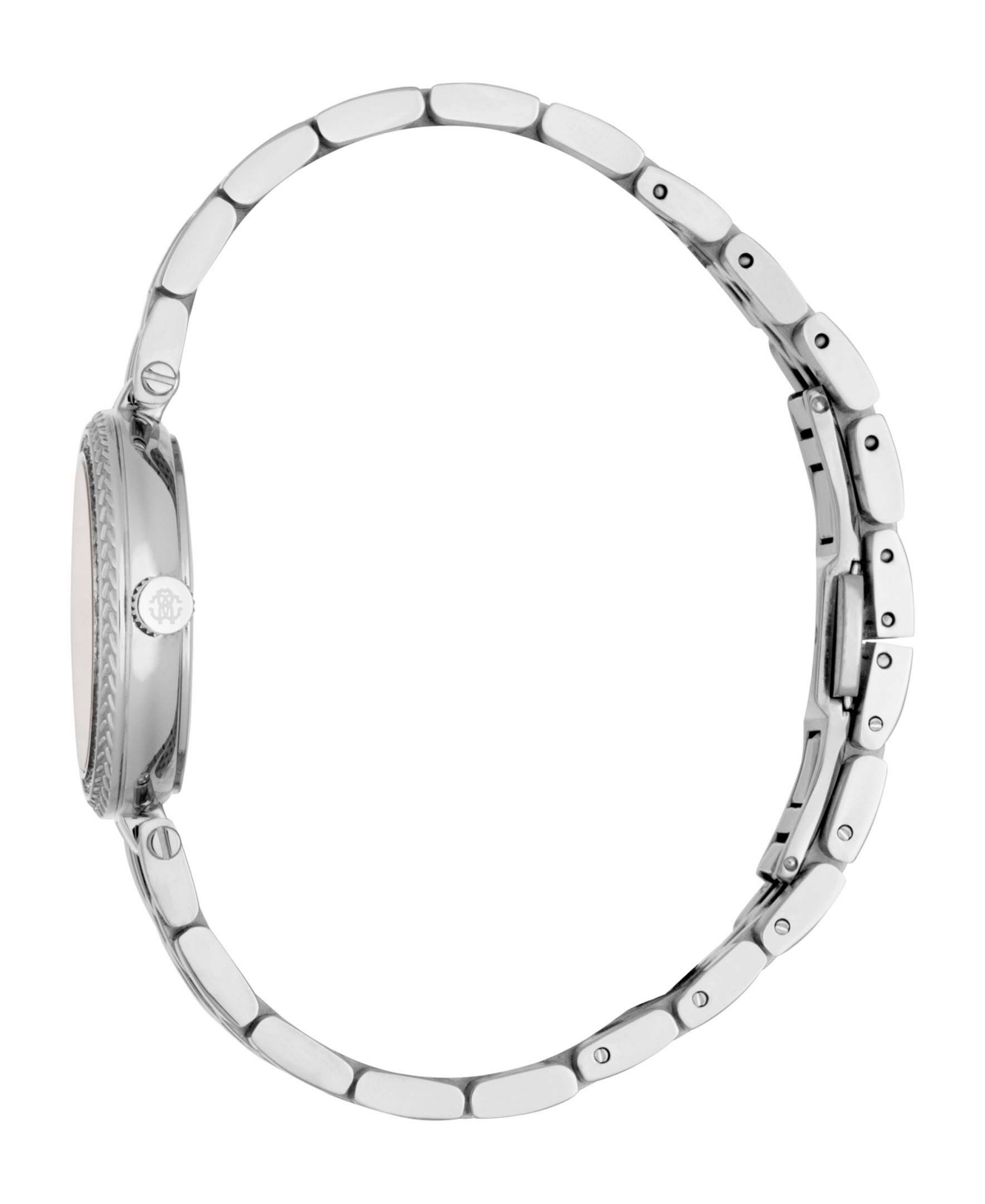ROBERTO CAVALLI WOMEN'S QUARTZ SILVER-TONE STAINLESS STEEL WATCH 30MM 