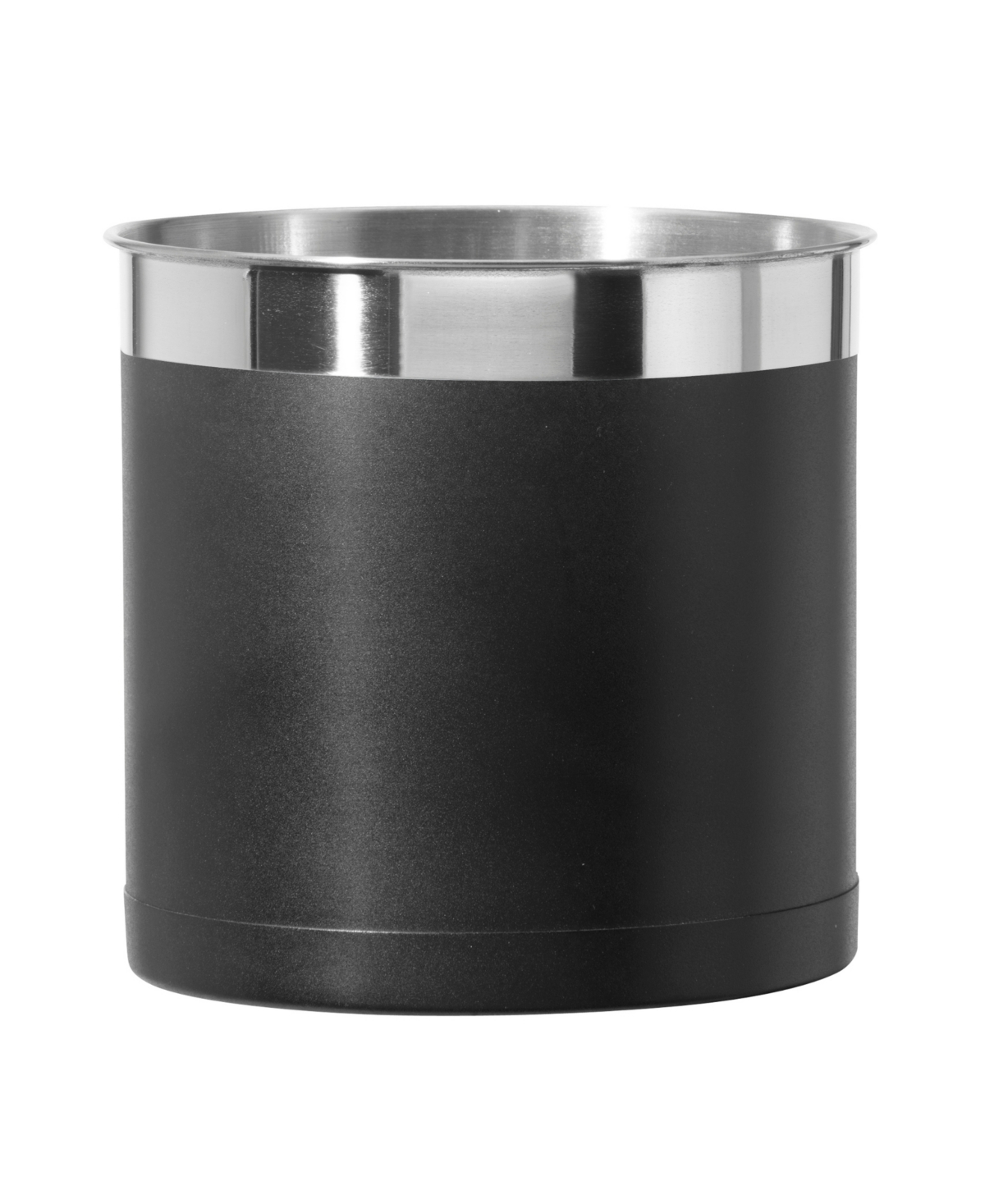 Shop Oggi 7" Jumbo Stainless Steel Utensil Holder In Black