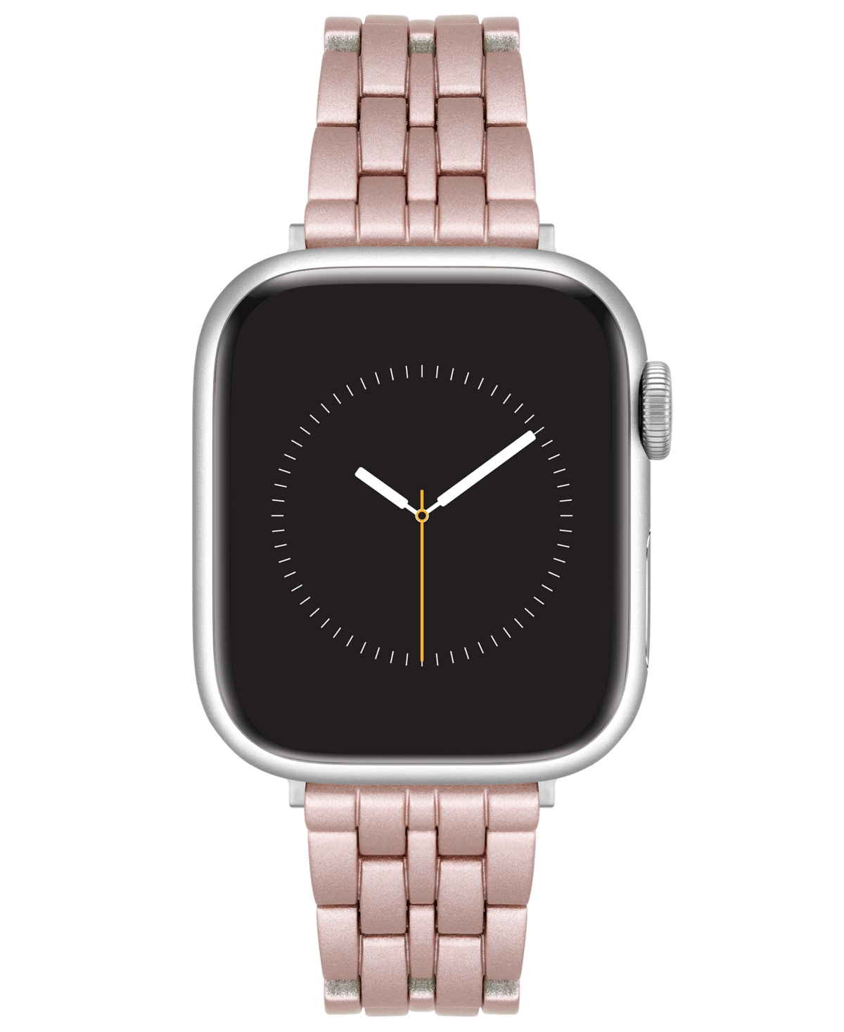 Women's Light Pink and Rose Gold-Tone Alloy Link Bracelet Designed for 38/40/41mm Apple Watch - Light Pink