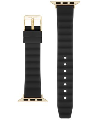 Women's Black Snakeskin Pattern Leather Band Designed for 38/40/41mm Apple Watch