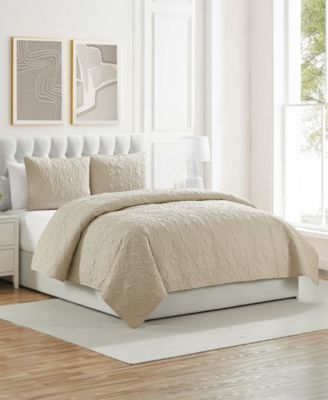 Seashell 3-Piece Quilt Set, Full/Queen