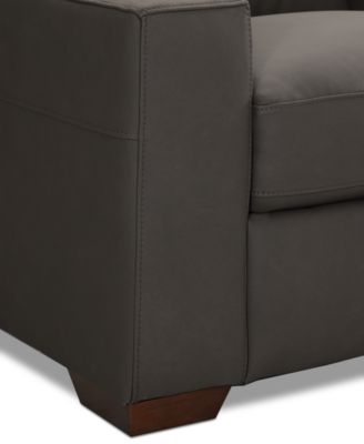 CLOSEOUT! Kovner Leather Loveseat, Created for Macy's