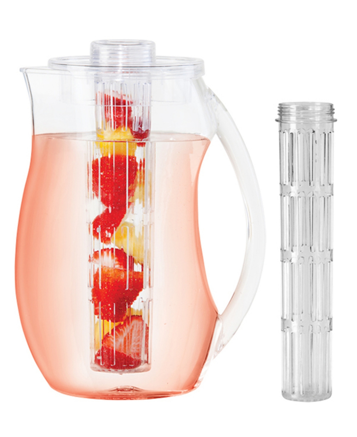 Oggi 3 Lt Acrylic Infusion Pitcher With Lid In Clear