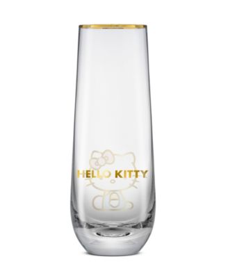 Hello Kitty Stay Gold Stemless Flutes, Set of 4