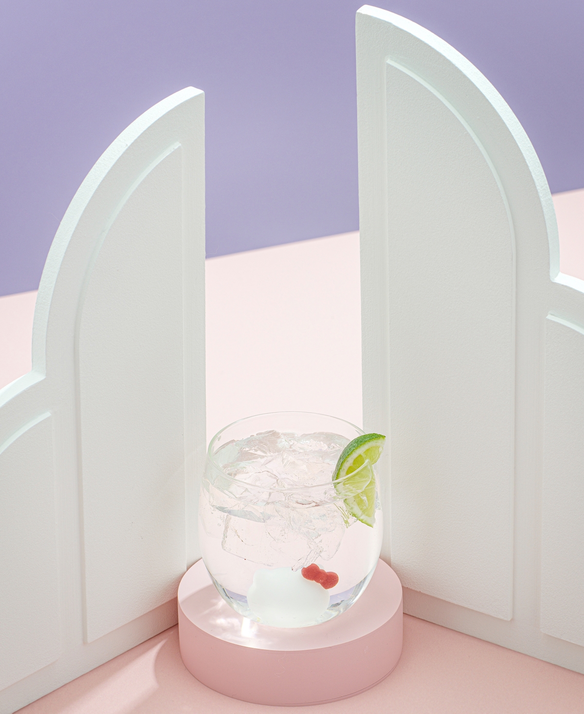 Sanrio Hello Kitty Stemless Short Glasses, Set of 2