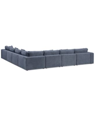 CLOSEOUT! Nycolle 7-Pc. Modular Fabric L-Shape Sectional