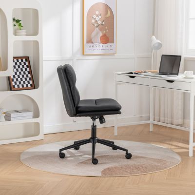 Streamdale Adjustable and Swivel Criss-Cross Office Chair with Wide Seat