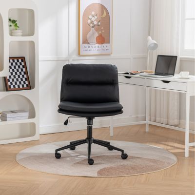 Streamdale Adjustable and Swivel Criss-Cross Office Chair with Wide Seat