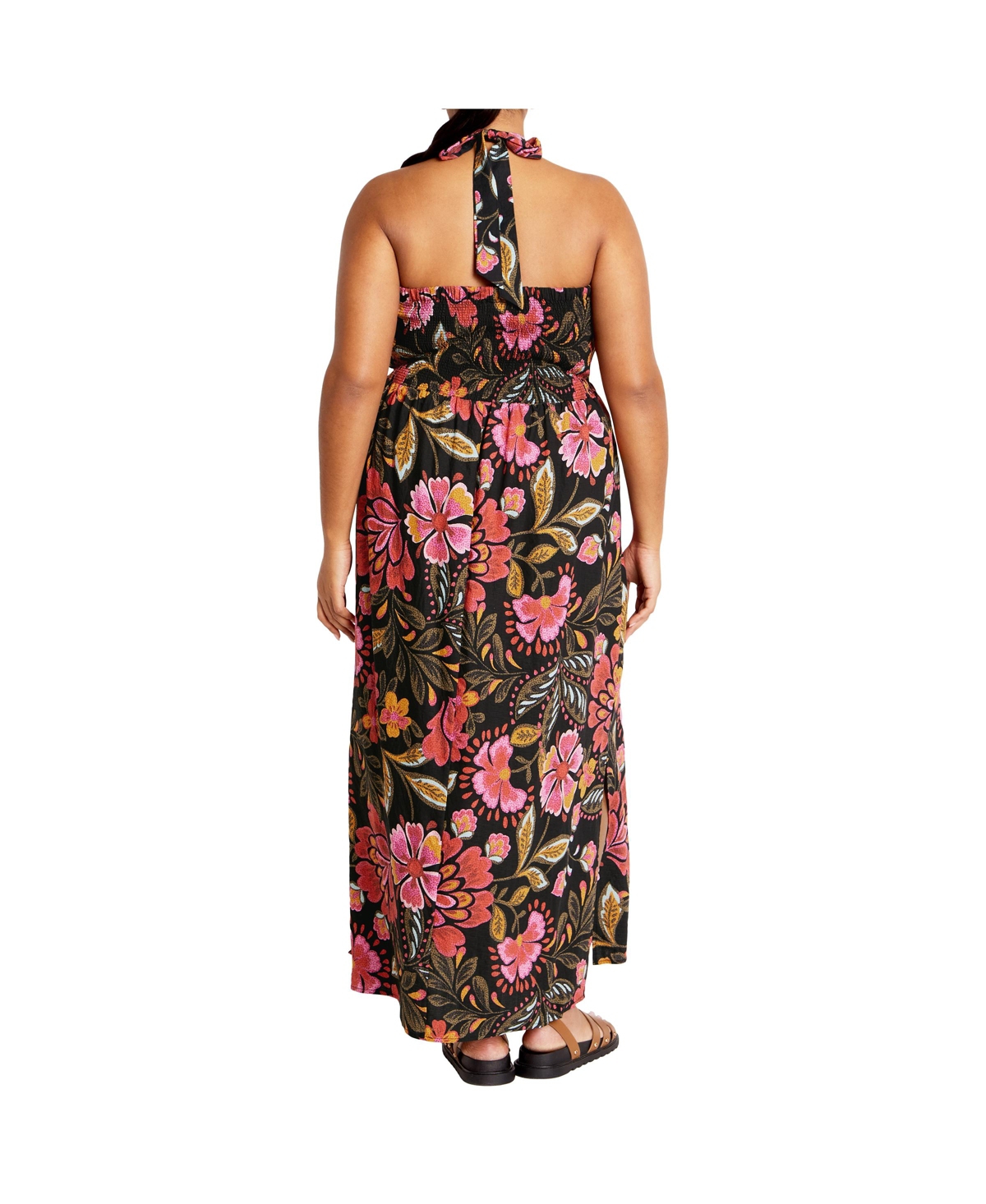 City Chic Plus Size Peta Print Maxi Dress