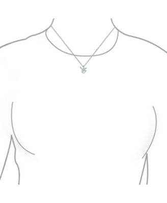 Nautical Round Simulated Pearl Starfish Pendant Necklace and Earrings Set Silver