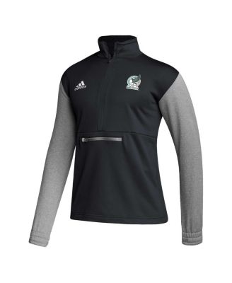 Men's Black Mexico National Team Crest Long Sleeve Half-Zip Top