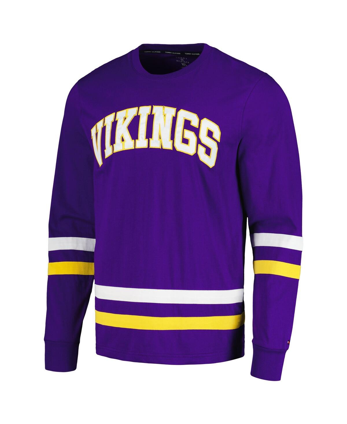 Tommy Hilfiger Men'sGold Minnesota Vikings Nolan Long Sleeve T-Shirt - Purple, Gold