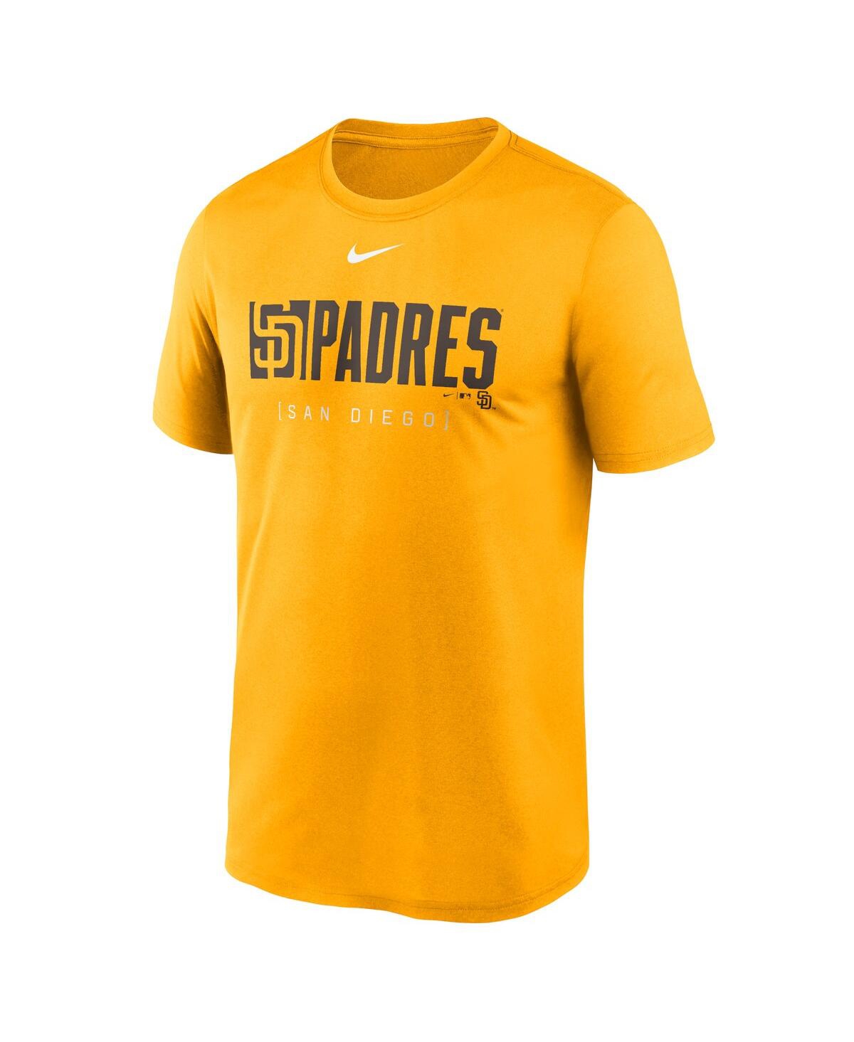 Nike Men'sSan Diego Padres Knockout Legend Performance T-Shirt - Gold