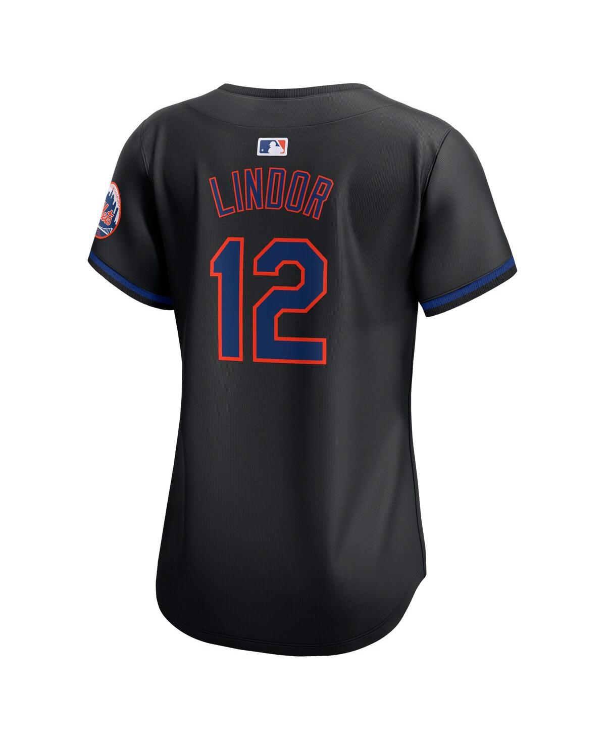 Nike Women's Francisco LindorNew York Mets Alternate Limited Player Jersey - Black