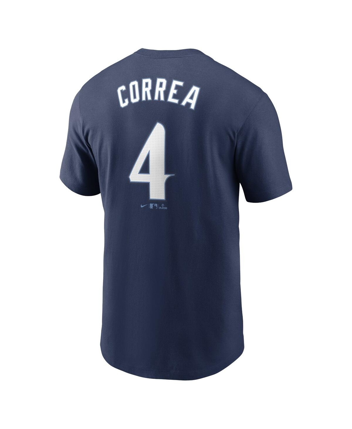 Fanatics Nike Men's Carlos Correa Navy Minnesota Twins 2024 City Connect Fuse Name Number T-shirt In Navy