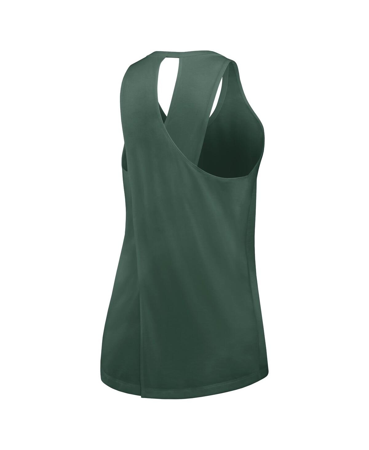 Nike Women's Green Green Bay Packers Plus Size Performance Tank Top In Green