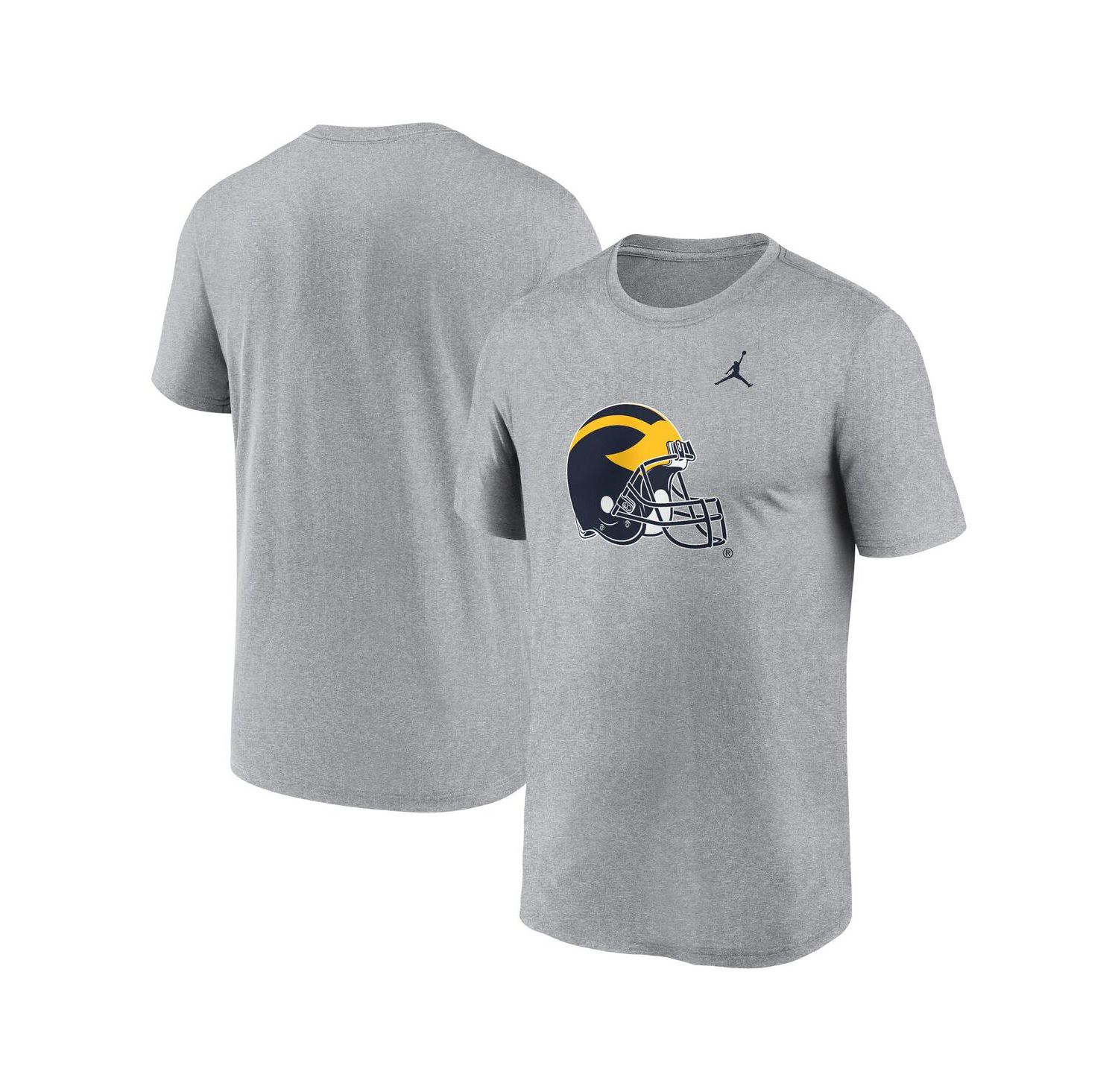 Men's Heather Gray Michigan Wolverines Primetime Legend Alternate Logo T-Shirt