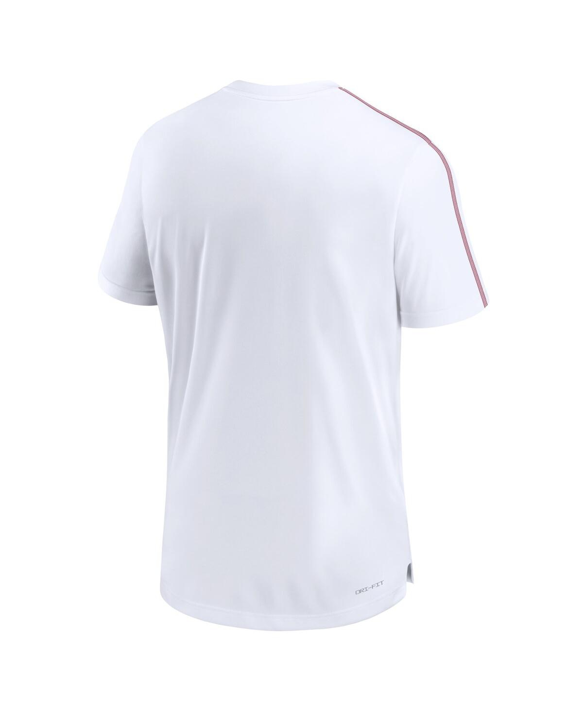Nike Men's White Usc Trojans 2024 Sideline Coach Performance T-shirt In White,crimson