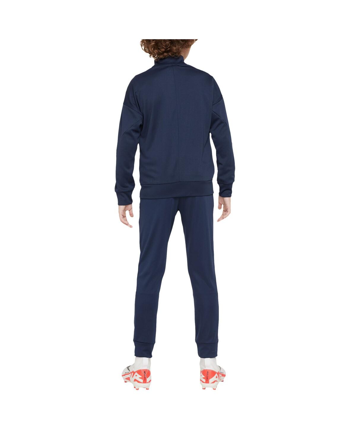 Nike Big Boys And Girls Navy Paris Saint-germain 2024/25 Academy Pro Performance Full-zip Track Suit In Navy