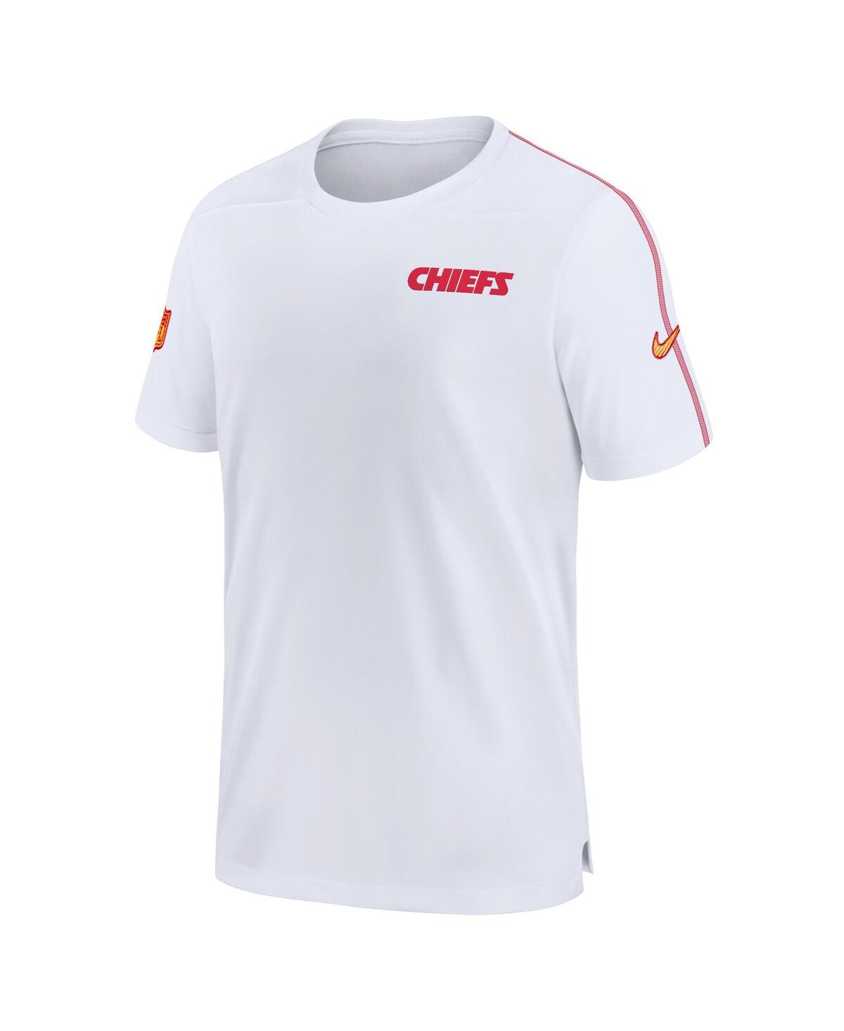 Nike Men'sKansas City Chiefs 2024 Sideline Coach Uv Performance T-Shirt - White, Red
