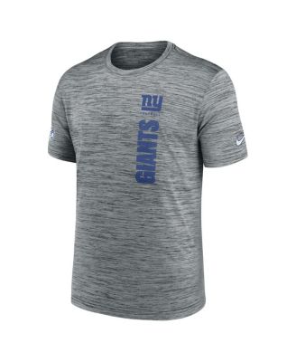 Men's Gray New York Giants 2024 Sideline Velocity Performance T-Shirt