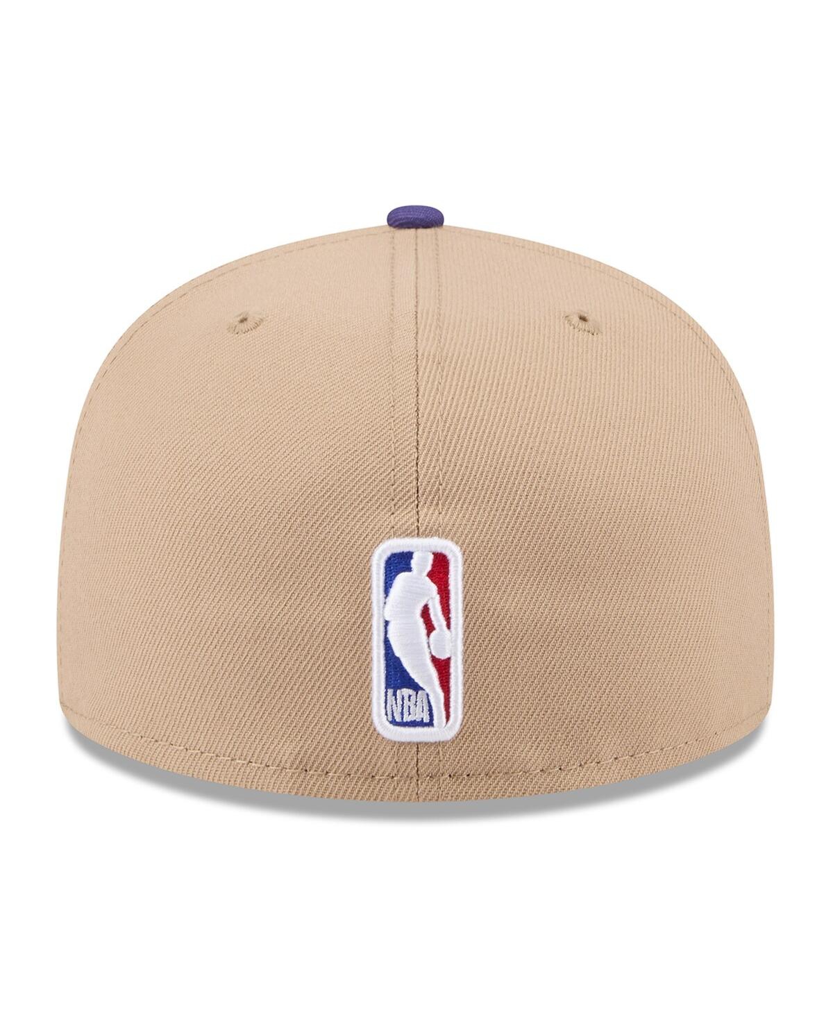 New Era Men'sPurple Phoenix Suns 2024 Nba Draft 59FIFTY Fitted Hat - Tan, Purple